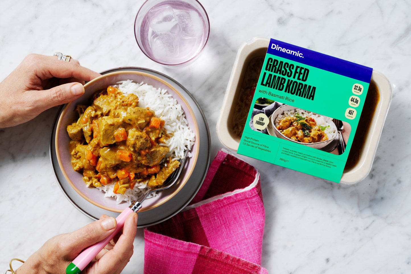 Grass Fed Lamb Korma with Basmati Rice