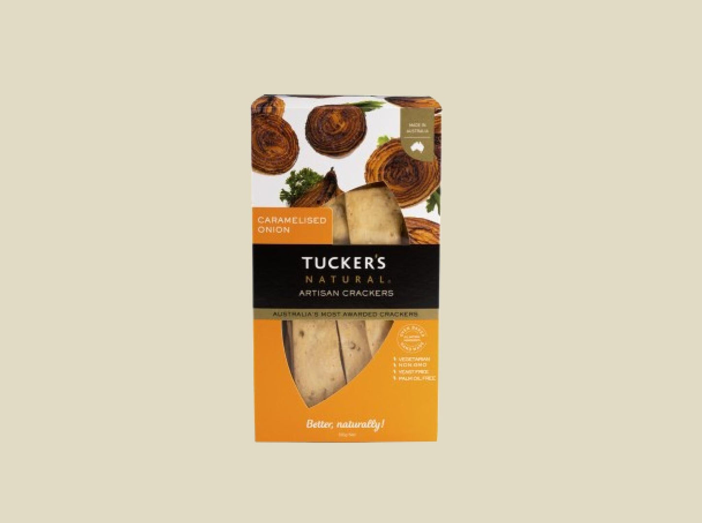 Tuckers Natural Artisan Cracker Caramelised Onion