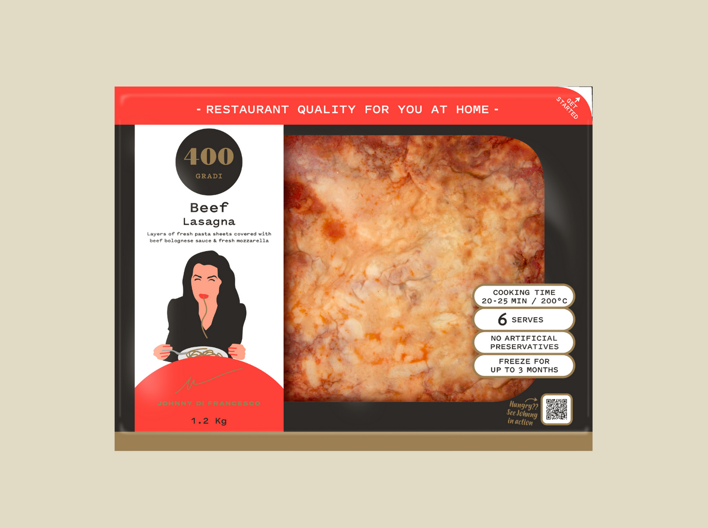 400 Gradi Beef Lasagna