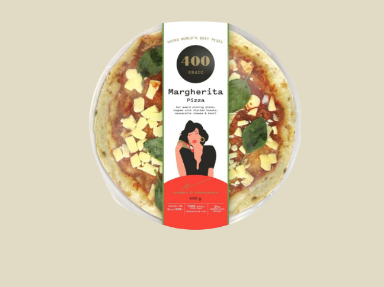 400 Gradi Pizza 11" Margherita 400g