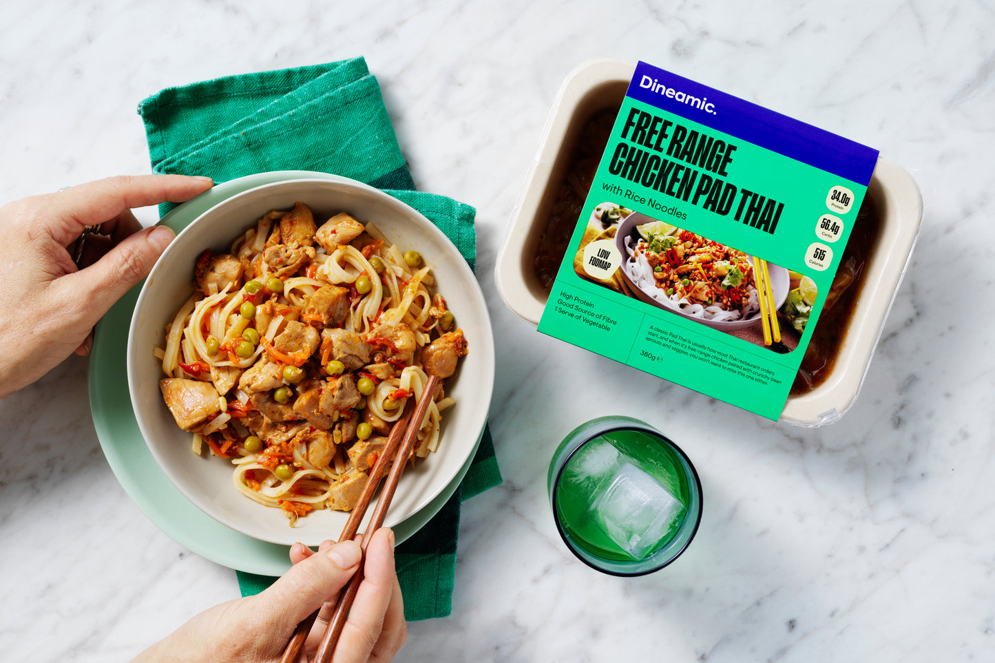 Free Range Chicken Pad Thai with Rice Noodle