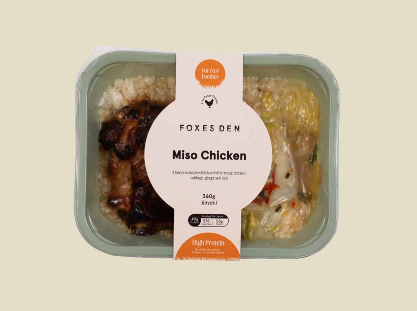 Foxes Den Miso Chicken with Napa Cabbage