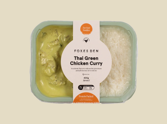 Foxes Den Thai Green Chicken Curry with Rice