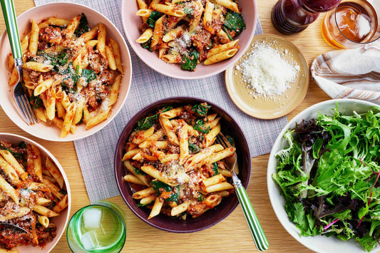 Beef and Italian Kale Ragu with Penne