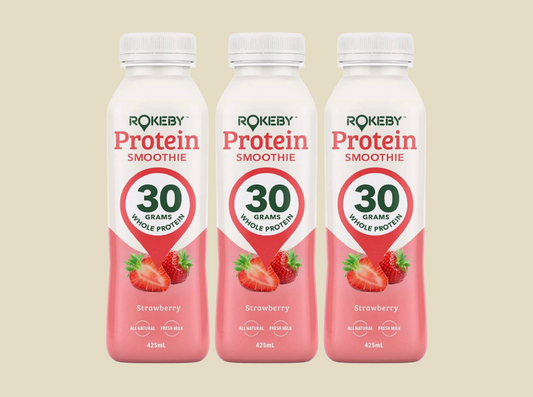 Rokeby Protein Strawberry Smoothie - 3 pack