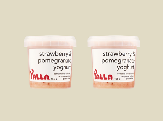 Yalla Strawberry & Pomegranate Yoghurt (Serve 2)