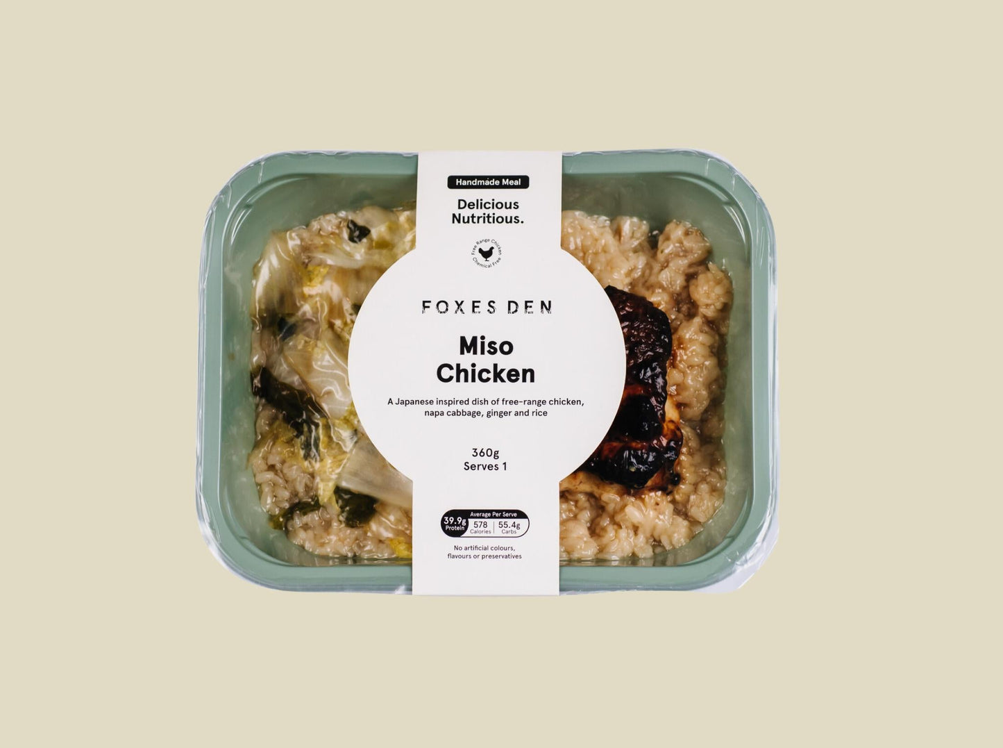 Foxes Den Miso Chicken with Napa Cabbage