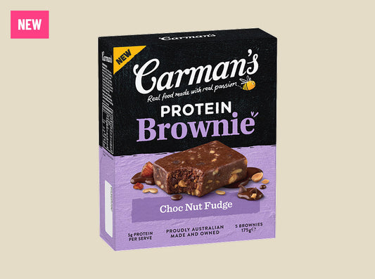 CARMANS PROTEIN CHOC NUT FUDGE BROWNIE (5 PACK)