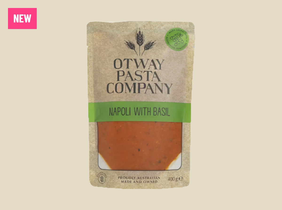 OTWAY PASTA COMPANY NAPOLI SAUCE WITH BASIL 400G